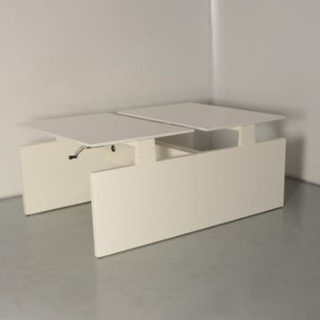 Gispen zit-sta benchwerkplek, wit blad, 119 x 79.50 cm,, Ophalen of Verzenden, Nieuw