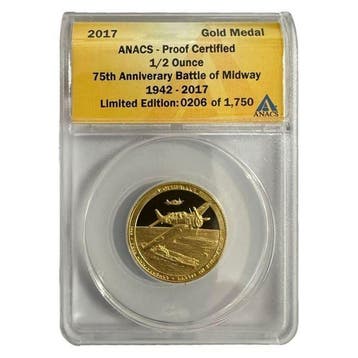 Verenigde Staten. 2017 1/2 oz American Proof Gold Battle of