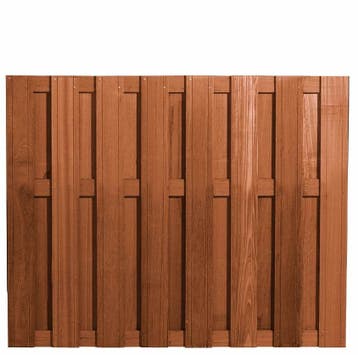 Bangkirai Tuinscherm 15-planks 150 x 180 cm, Tuin en Terras, Schuttingen, Nieuw