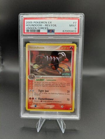Pokémon - 1 Graded card - Houndoom #7 Foil - PSA 9 - EX - EX, Nieuw