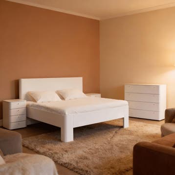 Van Os Diamant Houten Bed - 140 x 220, Nieuw