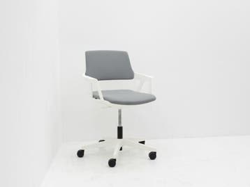 Vergaderstoel Interstuhl Movy 16M  - stof grijs - 5-poot wit, Werkplek, Ophalen of Verzenden, Gebruikt, Overige typen