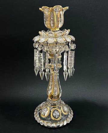 Baccarat Medallion Raro Candelabro – Fine XIX Secolo, Antiek en Kunst, Antiek | Glas en Kristal