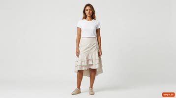 Esprit Maxirokken Dames maat M Beige Vintage, Ophalen of Verzenden, Nieuw