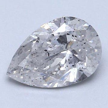 1 pcs Diamant (Natuurlijk) - 1.01 ct - Peer - G - SI2 -, Nieuw
