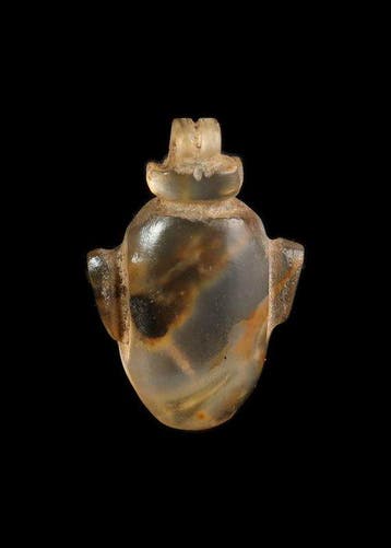 Oude Egypte, late periode agaat Hartamuleet (Zonder
