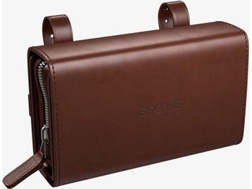 Brooks D-Shaped zadeltas TB2767AB - 2-delige tas - bruin, Fietsen en Brommers, Verzenden, Zo goed als nieuw, Brooks