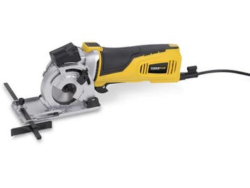 Powerplus POWX1365MB - Minicirkelzaag - 600W - 3 zaagbladen, Verzenden, Zo goed als nieuw, Powerplus
