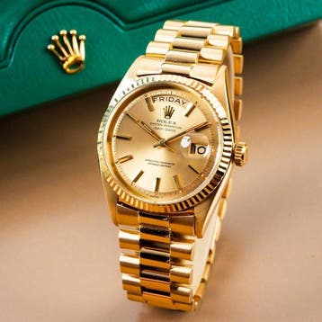 Rolex - Day-Date 36 18k Gold Fluted Bezel - 1803 (sg.574) -, Sieraden, Tassen en Uiterlijk, Horloges | Heren, Nieuw