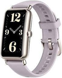 Huawei Watch Fit Mini 52 mm goud met fluorelastomeer bandje, Verzenden, Gebruikt