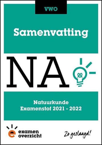 ExamenOverzicht   Samenvatting Natuurkunde VWO 9789493237216, Zo goed als nieuw