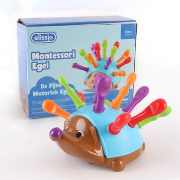 Elissio® Montessori Fijne Motoriek Egel – Blauw, Verzenden, Nieuw