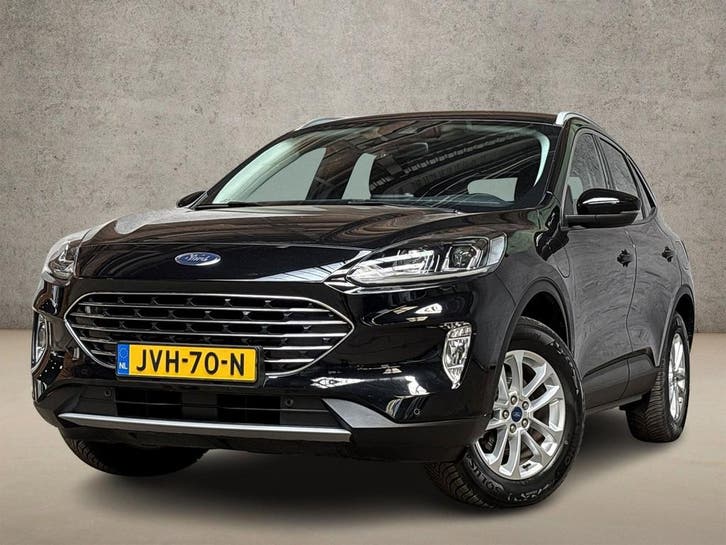 Zakelijke Lease |  Ford Kuga 2.5 PHEV Titanium, Auto's, Ford, Onderhoudsboekje, Lease, Zwart, Automaat, SUV of Terreinwagen, Zwart