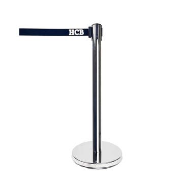 HCB Afzetpaal - trekband - 200 cm - zilver - RVS, Verzenden, Nieuw in verpakking, Overige typen
