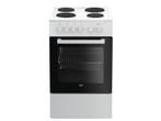 Beko FSS56000GW - Fornuis 50 cm - 4 elektrische kookzones -, Witgoed en Apparatuur, Kookplaten, Verzenden, Zo goed als nieuw