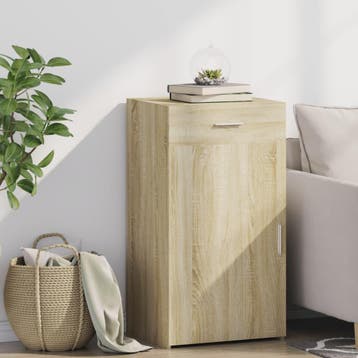 vidaXL Dressoir 50x42,5x93 cm bewerkt hout sonoma, Huis en Inrichting, Verzenden, Nieuw, Overige houtsoorten, Minder dan 50 cm