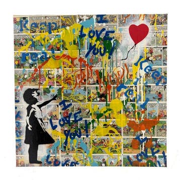 Koen Betjes (1992) - Banksy’s Balloon Girl x Mickey Mouse x