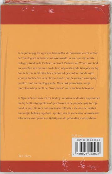 Mijn ziel keert zich stil tot God 9789025953034, Boeken, Verzenden, Gelezen, Dietrich Bonhoeffer
