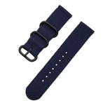 DrPhone Nylon Flex Strap - Nylon Horlogeband - 18mm - Zwarte, Sieraden, Tassen en Uiterlijk, Smartwatches, Verzenden, Nieuw
