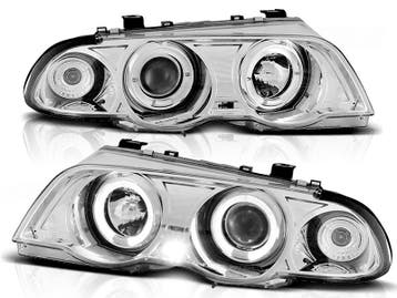 Koplampen BMW E46 98-01 Sedan/Touring Angel Eyes chroom, Ophalen of Verzenden, Nieuw