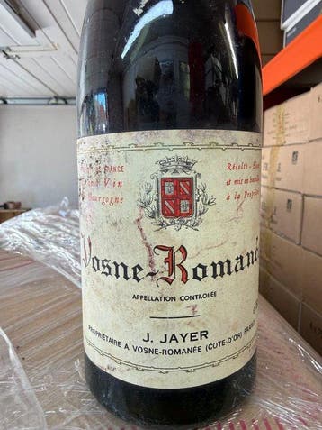 1976 Jacqueline Jayer - Vosne-Romanée - 1 Fles (0,75 liter), Nieuw