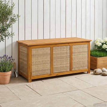 vidaXL Tuinopslagdoos 185 L Massief Acaciahout 113 x 50 x 56, Verzenden, Nieuw