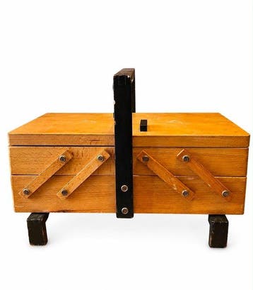 Naaidoos - Hout - Vintage naaikastje
