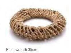 Krans van touw Rope Dikke krans 35 cm per stuk, Ophalen of Verzenden, Nieuw