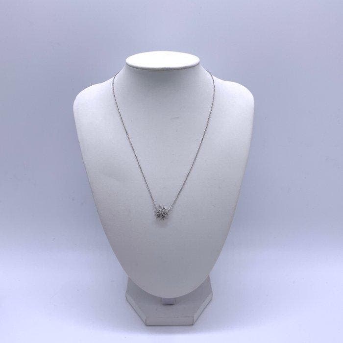 Tiffany & Co. - Halsketting Platina - Diamant, Sieraden, Tassen en Uiterlijk, Kettingen