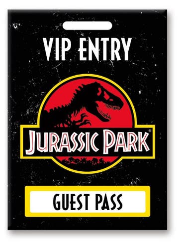 Jurassic Park Guest Pass Magneet, Ophalen of Verzenden, Nieuw