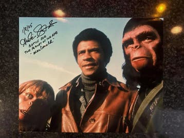 Planet of the Apes - Gesigneerde foto Austin Stroker, Ophalen of Verzenden, Nieuw, Film, Foto of Kaart