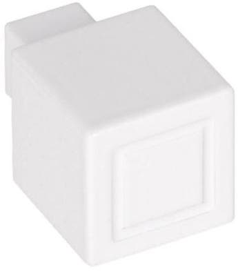 Meubelknop SQUARE JB20M mat wit 20 mm, Verzenden, Nieuw