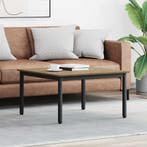 vidaXL Salontafel Ambachtelijk eiken 80 x 80 x 45 cm Bewerkt, Verzenden, Nieuw, 50 tot 100 cm, Minder dan 50 cm