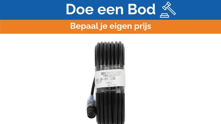 Bieden: Furuno FRU-3P-FF-30M DRS4 Radar Antenne Cable Black, Watersport en Boten, Navigatiemiddelen en Scheepselektronica, Radar