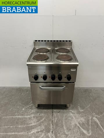 RVS Modular 4 Pits Elektrisch Fornuis met oven 5 x 2/3 GN 60, Ophalen of Verzenden, Gebruikt