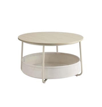 VASAGLE ronde Salontafel met opbergbak – diameter 75 cm -, Verzenden, Nieuw