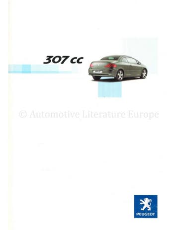 2003 PEUGEOT 307 CC BROCHURE DUITS, Nieuw, Peugeot, Author