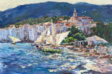 Vitaly Leshukov - Atardecer en Cadaqués