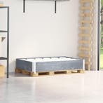 vidaXL Palletopzetrand 120x80 cm massief grenenhout grijs, Verzenden