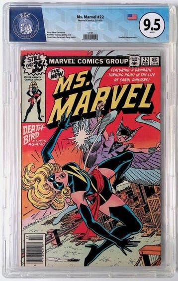 Ms Marvel #22 - EGC 9.5 - 1 Graded comic - Eerste druk -, Boeken, Nieuw