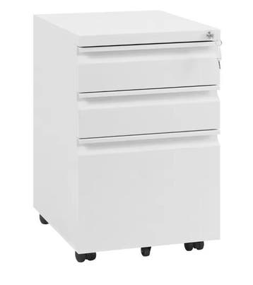 Archiefkast op Wielen met Slot – 3 Metalen Lades, 62 cm, Verzenden, Nieuw in verpakking