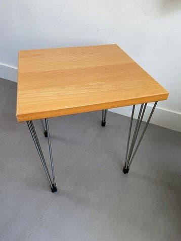 Bijzettafel - Hout, Metaal - Pin age bijzettafel