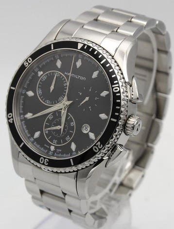 Hamilton - Jazzmaster Seaview Chronograph Black Dial -, Nieuw