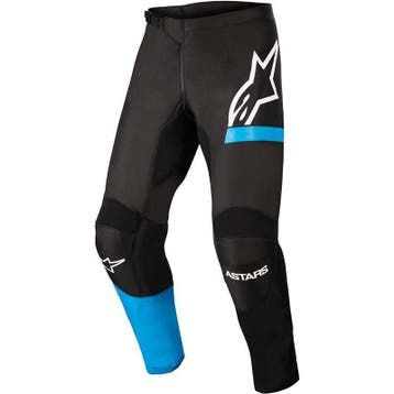 Alpinestars Fluid Crossbroek – Zwart/Fluo Blauw – Maat 30, Verzenden, Nieuw met kaartje, Motorcrosskleding, Alpinestars