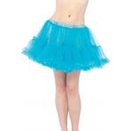 Korte tule onderrok turquoise voor dames - Petticoats, Ophalen of Verzenden, Nieuw