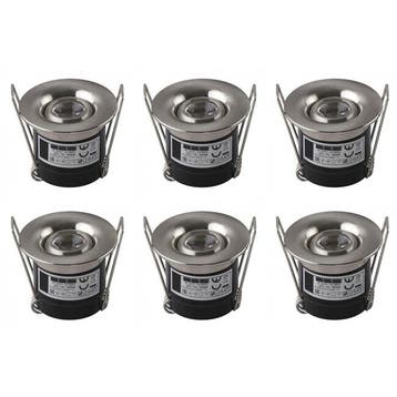 Voordeelpak LED Veranda Spot Verlichting 6 Pack - Inbouw, Ophalen of Verzenden, Nieuw, Overige fittingen, Plafondspot of Wandspot