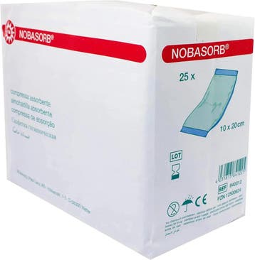 Absorberend verband Nobasorb - Niet steriel - 10 x 20 cm -, Diversen, Verzenden, Nieuw
