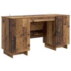 vidaXL Bureau Oud hout Bewerkt hout 142,5 x 50 x 75 cm, Huis en Inrichting, Bureaus, Verzenden, Nieuw