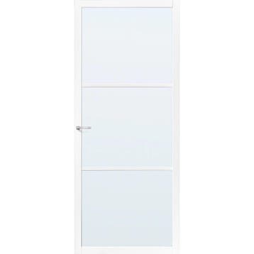 Skantrae binnendeur SSL4403 83x201,5 (Zwart, Blankglas), 80 tot 100 cm, Binnendeur, Nieuw, Ophalen of Verzenden