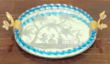 Ercole Barovier - Dienblad - Muranoglas